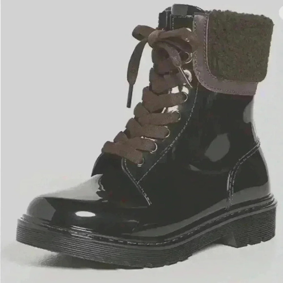 See by Chloe Brown Rubber Rain Boots sz 10 - Picture 2 of 11